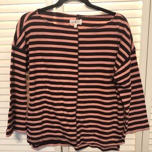 NWT Lou & Grey Pink Blush & Maroon Sweater
